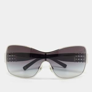 Pre Owned Chanel Black 4177-H Perle Collection Shield Sunglasses