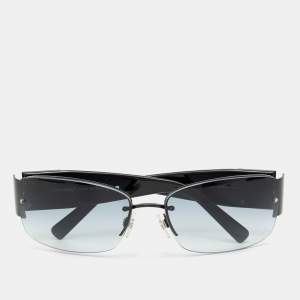 Chanel Black/Grey Gradient 4117-B Crystal CC Rectangle Sunglasses