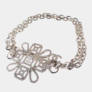 Chanel Silver Tone Metal Coco Buckle Chain Belt