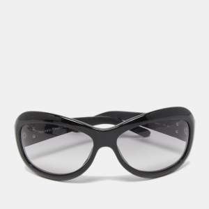 Chanel Black/Grey Gradient 5116-Q Quilted Leather CC Logo Sunglasses