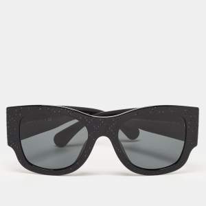 Chanel Black 5421-B-A CC Embellished Square Sunglasses