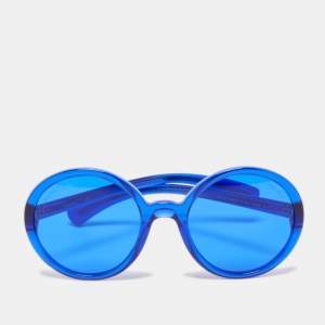 Chanel Blue Acetate 71287 Round Sunglasses