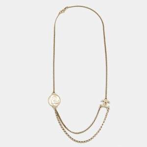 Chanel CC Coco Gold Tone Necklace