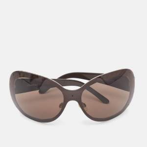 Chanel Brown 4165 CC Quilted Oversized Sunglasses