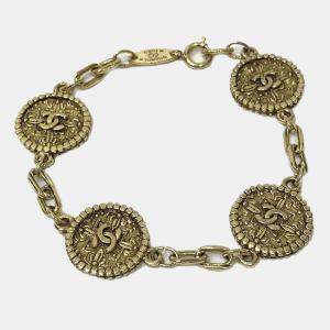 Chanel CC Gold Metal Bracelet 18