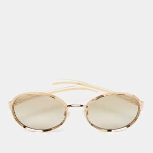 Chanel Gold 71264 Metal Frame Round Sunglasses