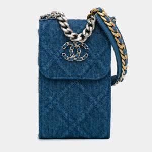 Chanel Denim 19 Phone Holder with Chain