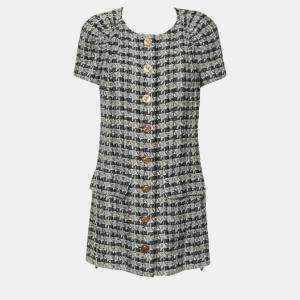 Chanel Tweed Button Up Dress M