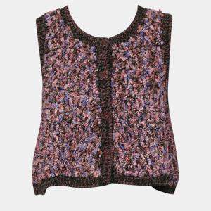 Chanel Knitted Embellished Buttons Vest M