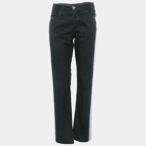 Chanel Black/White Gradient Cotton Jeans M Waist 31"