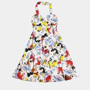 Chanel Multicolor Cotton Sleeveless Dress Women Size 38