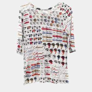 Chanel White T-shirt Women's Size 42