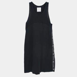Chanel Black Cotton Sport Line Sleeveless Dress Women Size 38