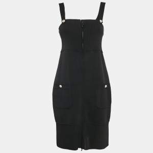 Chanel Black Stretch Knit Mini Dress M
