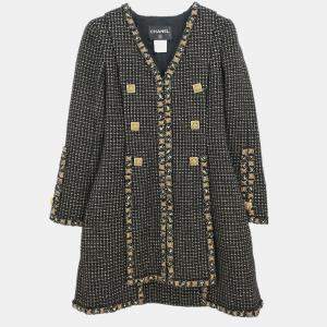 Chanel Black Tweed Coat 