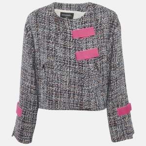 Chanel Multicolor Tweed Velcro Closure Jacket M