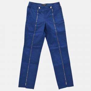 Chanel Blue Denim Long Pants Size 36