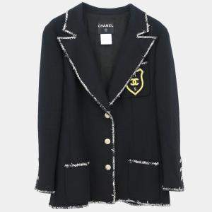 Chanel Single Breasted Jacket Black #42