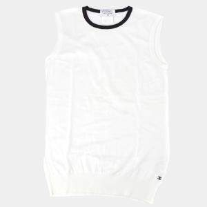 Pre Owned Chanel  White Sleeveless Top 40