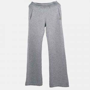 Chanel Sport Line Gray Fabric Long Pants Size 38