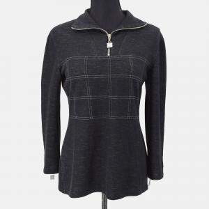 Pre Owned Chanel Sport Line Long Sleeve Top Gray 03A #38