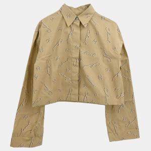 Chanel 99P Beige Cotton Blouse Shirt Top 36