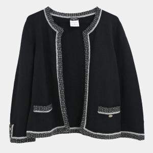 Pre Owned Chanel Black Cardigan 42