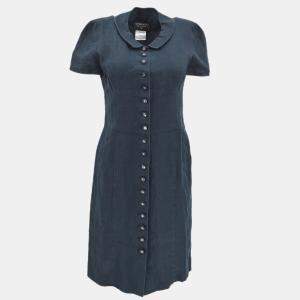 Pre Owned Chanel Dress Navy #40