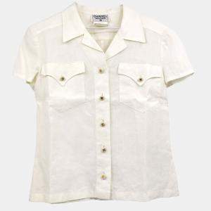 Chanel Short Sleeve Shirt White 