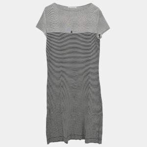 Pre Owned Chanel Dress Black White 97C FR 42