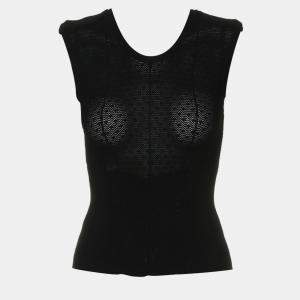 Pre Owned Chanel Sleeveless Knitted Top