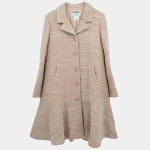 Pre Owned Chanel Single Breasted Coat Pink 01A #38