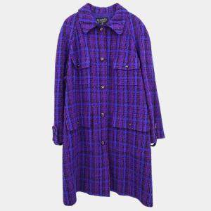 Pre Owned Chanel Jacket Coat Purple 95A #42