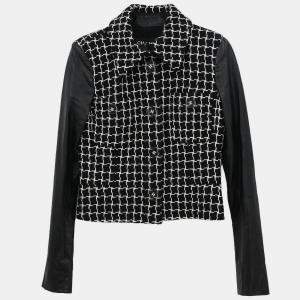 Pre Owned Chanel Single Breasted Jacket Black #36
