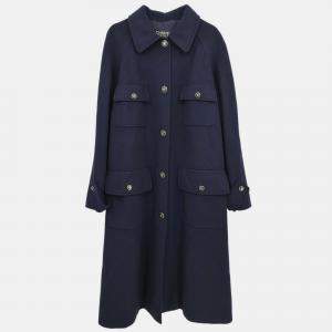 Pre Owned Chanel Coat Black FR 40