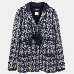 Pre Owned Chanel Ensemble Jacket Vest Black #40