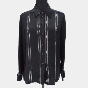 مملوكة مسبقًا Chanel Blouse Shirt Black 94A #40