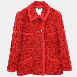 مملوكة مسبقًا Chanel Double Breasted Jacket Red 97A F 40