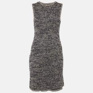 Pre Owned Chanel Blue/Pink Crochet Mini Dress S