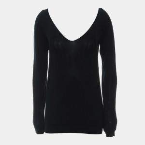 Pre Owned Chanel Long Sleeve Knitted Top