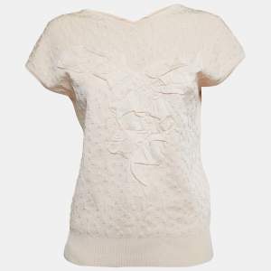 Chanel Pink Knit Sleeveless Top M