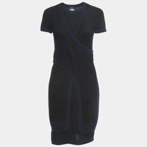 Chanel Black Cashmere Dress Set M