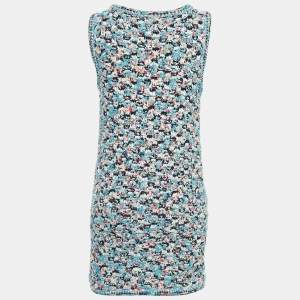 Chanel Multicolor Tweed Sleeveless Mini Dress S
