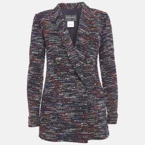 Chanel Multicolor Fantasy Tweed Double Breasted Blazer S