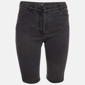 Chanel Dark Grey Denim Short S 28"