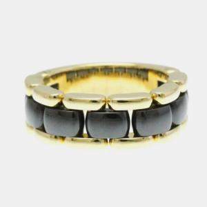 Chanel 18K Yellow Gold Ultra Collection Ceramic No Stone Ring