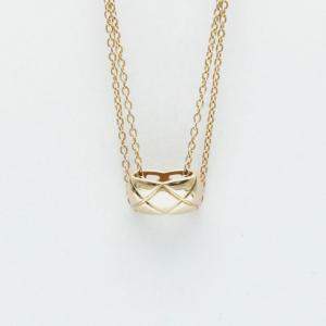 Chanel 18K Rose Gold Coco Crush Pendant Necklace