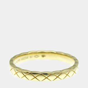 Chanel 18K Yellow Gold Coco Crush Band Ring EU 60