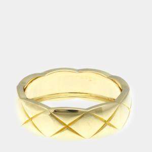 Chanel 18K Yellow Gold Coco Crush Band Ring EU 58