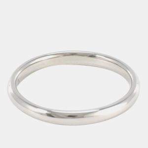 Chanel Silver Metal Platinum Marriage Ring EU 54.5